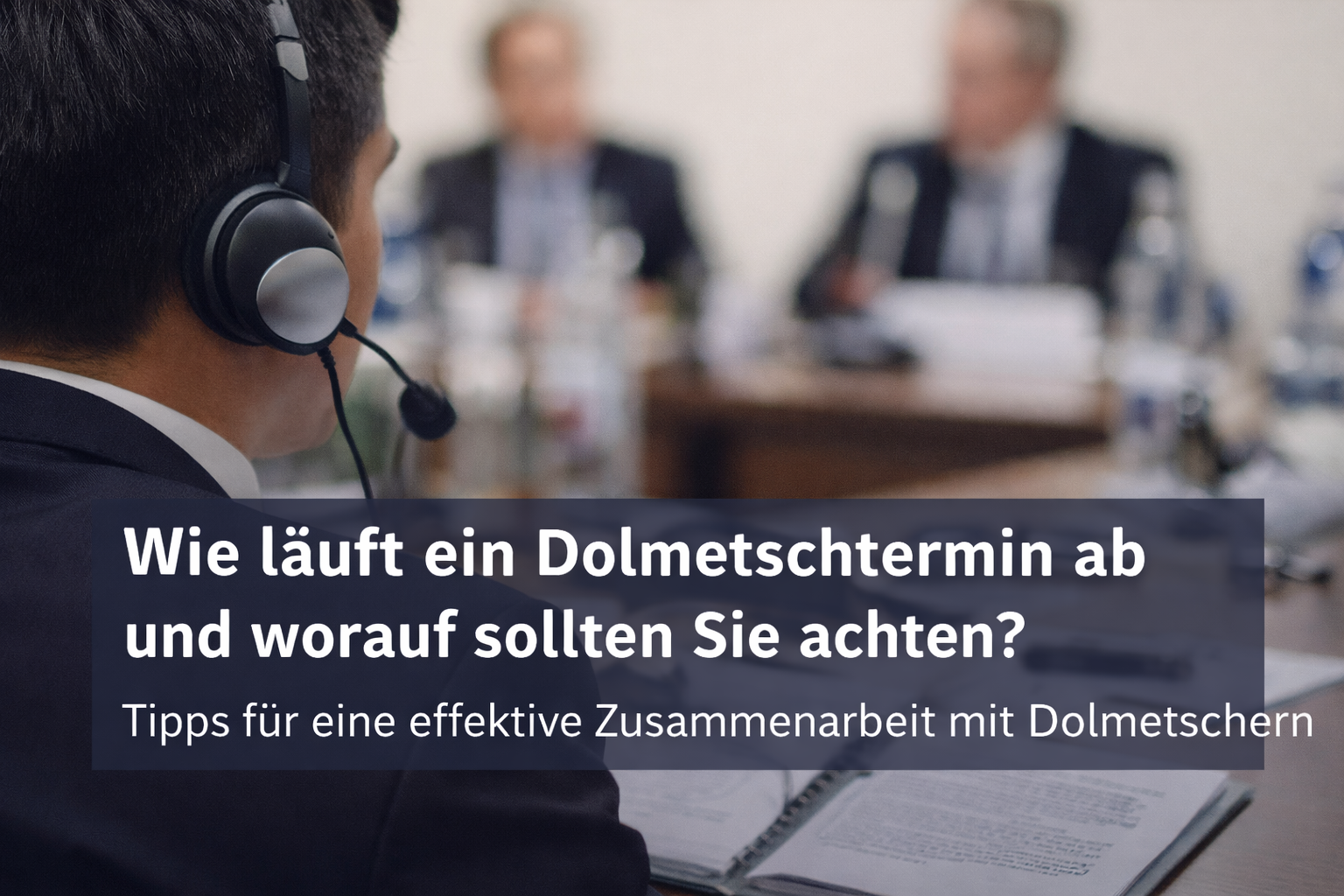 dolmetschtermin ablauf